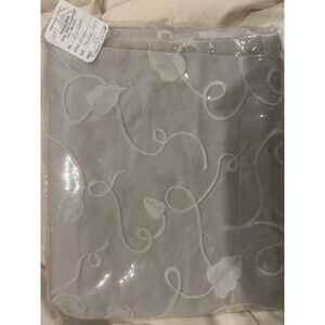 NEW Sateen Beige Pillow Shams Standard 2 With Embroidery And Border 30” X 23.5”